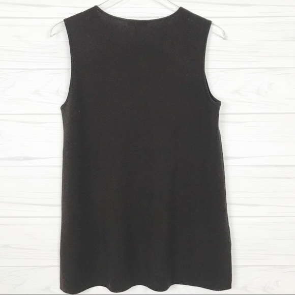 Eileen Fisher Sleeveless Wool Knit Top - Picture 3 of 5